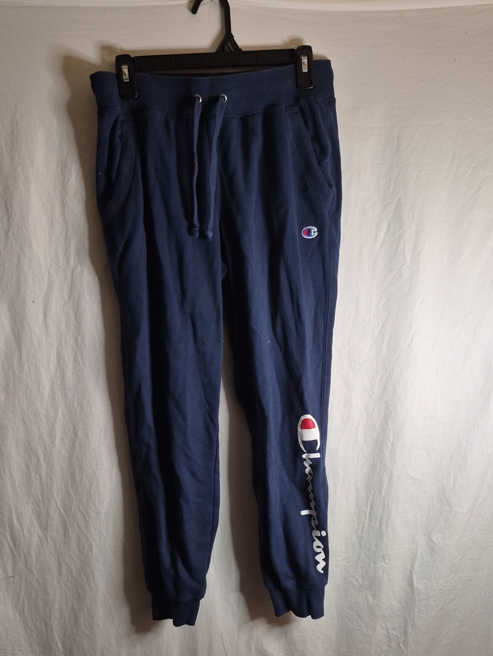 Champion Navy Blue Logo Jogger Sweatpants for Men